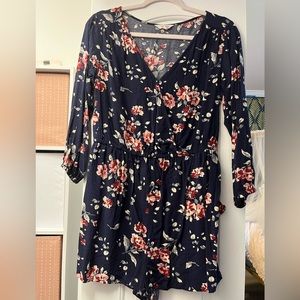 Cape Juby floral romper with pockets